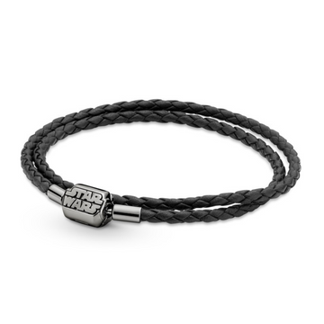 Brazalete Star Wars cuero negro