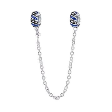 Charm C.S. Rayas azules y estrellas