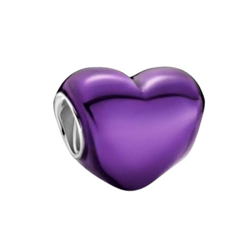 Charm Corazon morado