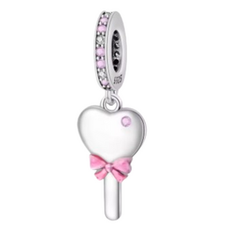 Charm Paleta de corazon rosa