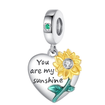 Charm Girasol con corazon