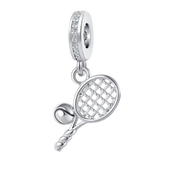 Charm Raqueta plateada