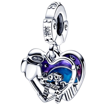 Charm Wall-E y Eva corazon