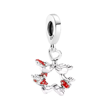Charm Mickey y Minnie besandose