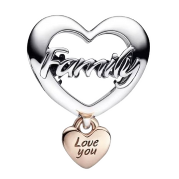 Charm Family corazon colgante