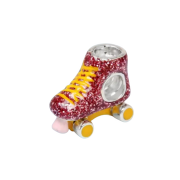 Charm Patines rojos brillosos