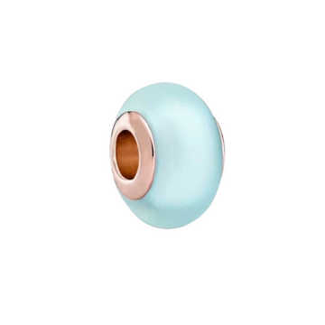 Charm Murano azul cielo mate