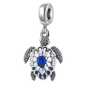 Charm Torturga corazon azul fuerte