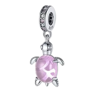 Charm Tortuga rosa