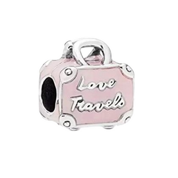Charm Maleta rosa