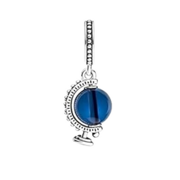 Charm Globo terraqueo azul marino