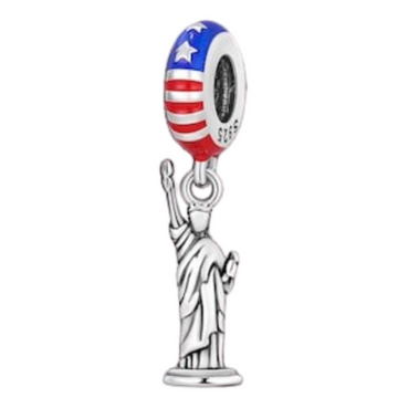 Charm Estatua Libertad bandera