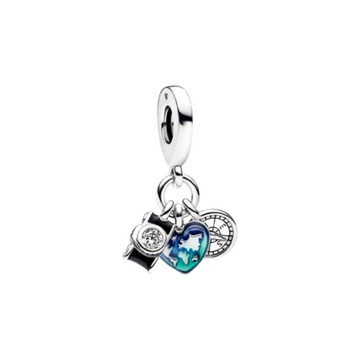 Charm Camara negra y corazon