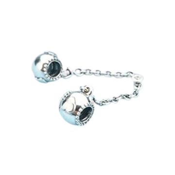 Charm C.S. Barril con corazon plata