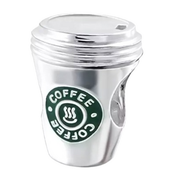 Charm Vaso Cafe con logo verde