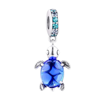 Charm Tortuga azul bajito