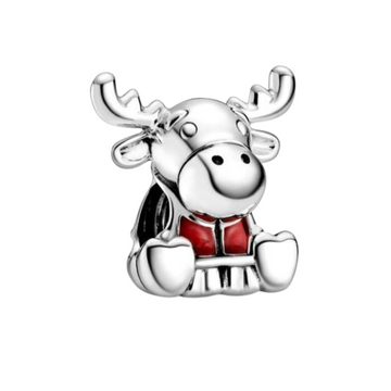 Charm Reno chaleco rojo navidad