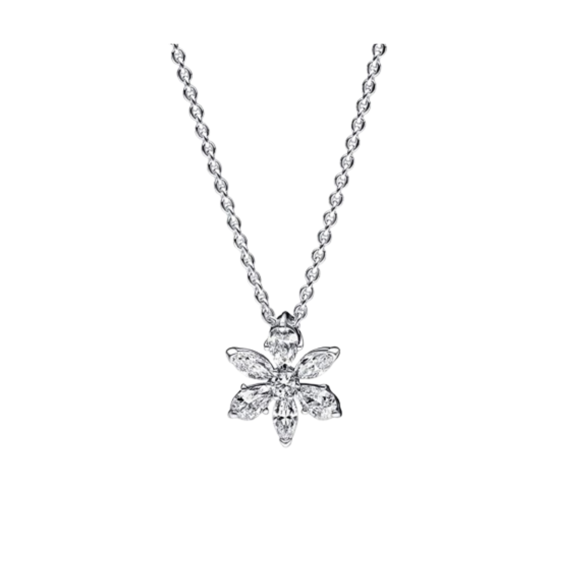 Collar Flor adiamantada