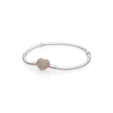 Brazalete rosa con brillos