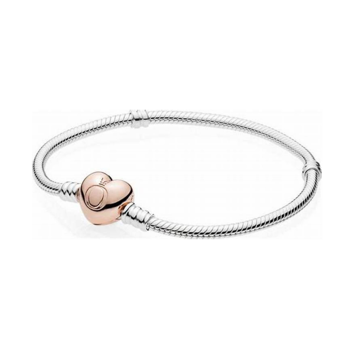 Brazalete corazon rosa sin brillos