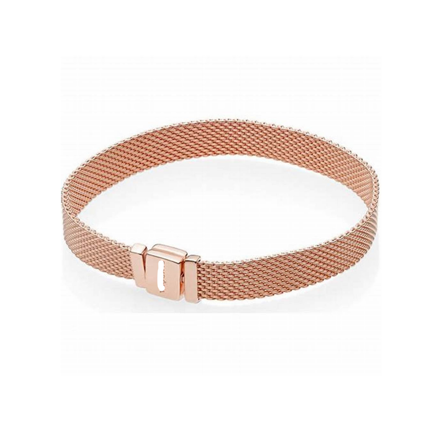 Brazalete plano oro rosa