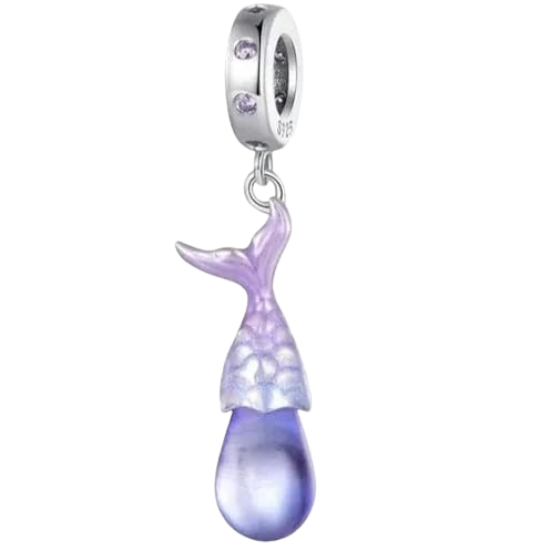 Charm Cola de sirena morada