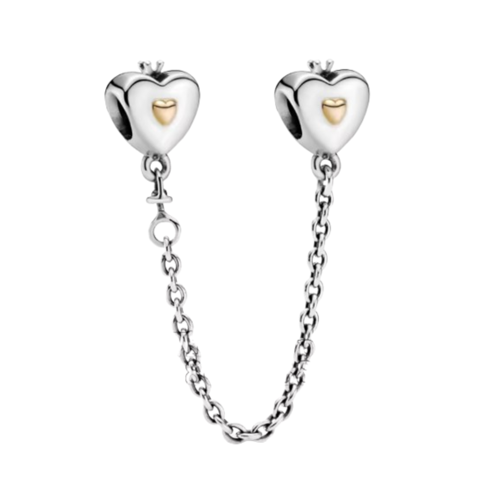 Charm C.S. Corazon plata con corazon oro