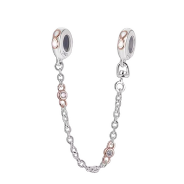 Charm C.S. Infinito con golden rose