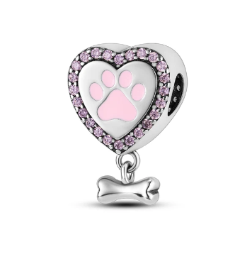 Charm Corazón Canino