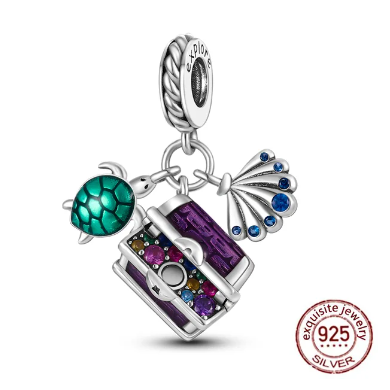 Charm Tortuga Y Cofre