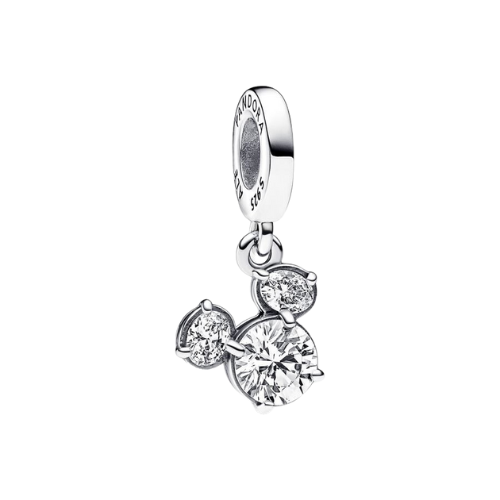 Charm Colgante Silueta Cabeza Brillante de Mickey Mouse