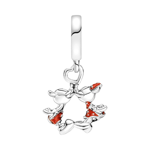 Charm Colgante Beso de Mickey y Minnie Mouse de Disney