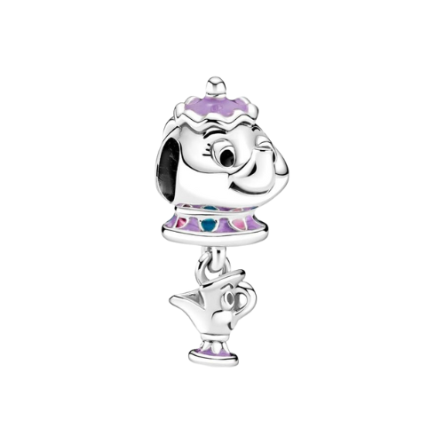 Charm Colgante Sra. Potts y Chip La Bella y la Bestia de Disney