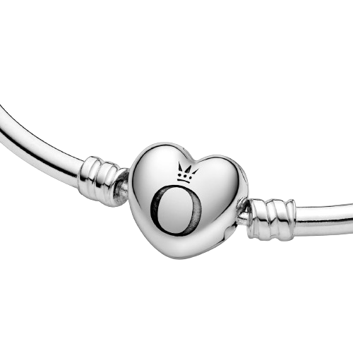 Pulsera rígida Moments con cierre Corazón para charms