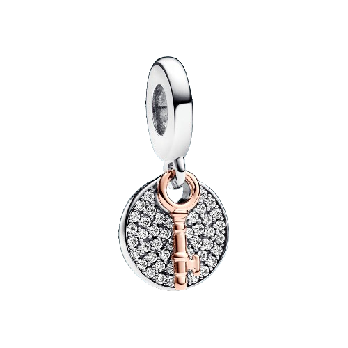 Charm Colgante Doble Llave a la Felicidad