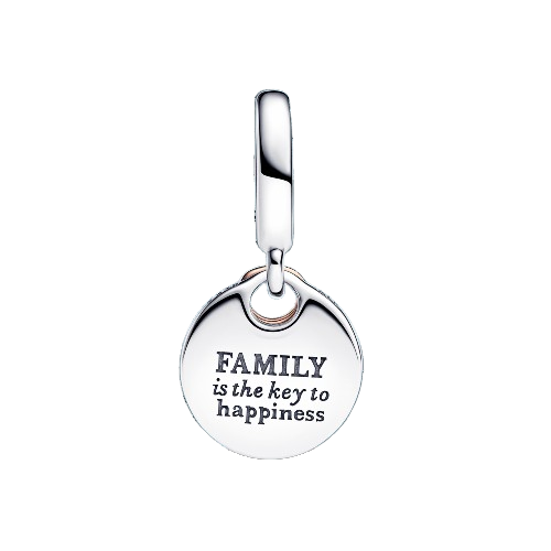 Charm Colgante Doble Llave a la Felicidad