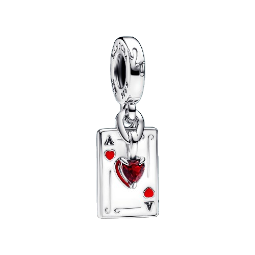 Charm Colgante Doble Reina de Corazones Villanos de Disney