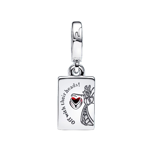 Charm Colgante Doble Reina de Corazones Villanos de Disney