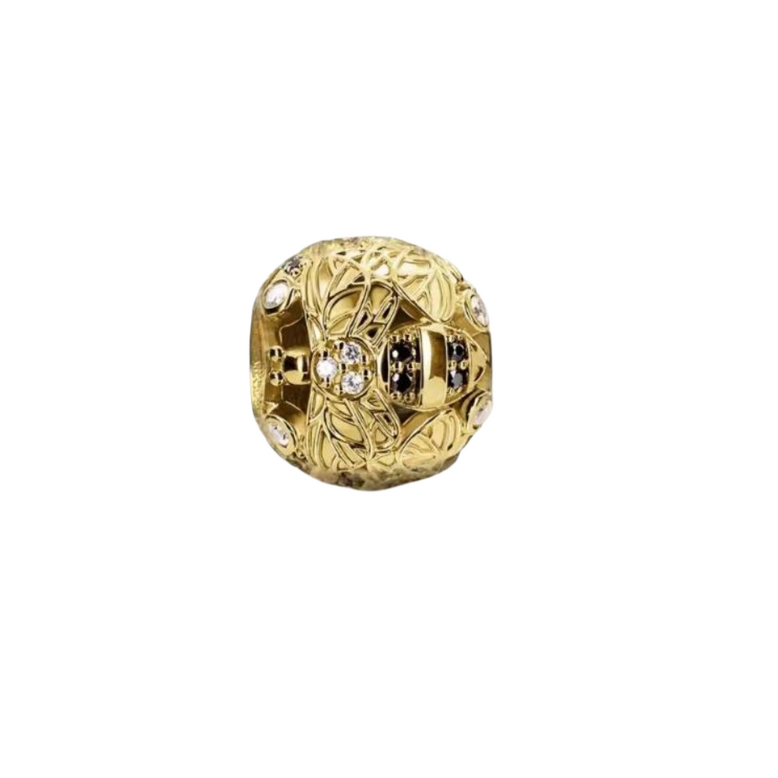 Charm Abalorio dorado abeja - FELIX Brazaletes y charms