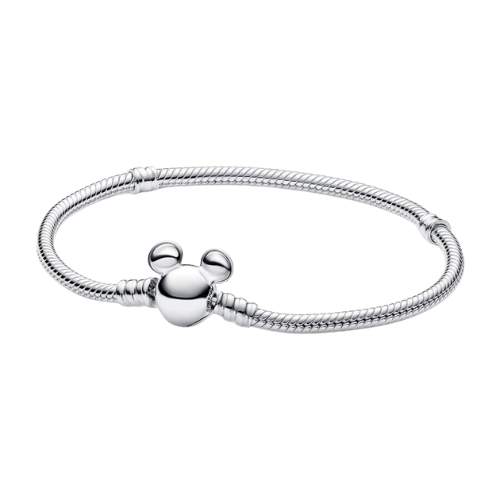 Pulsera Cadena de Serpiente con Cierre Mickey Mouse de Disney