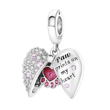 Charm Corazon huella interior