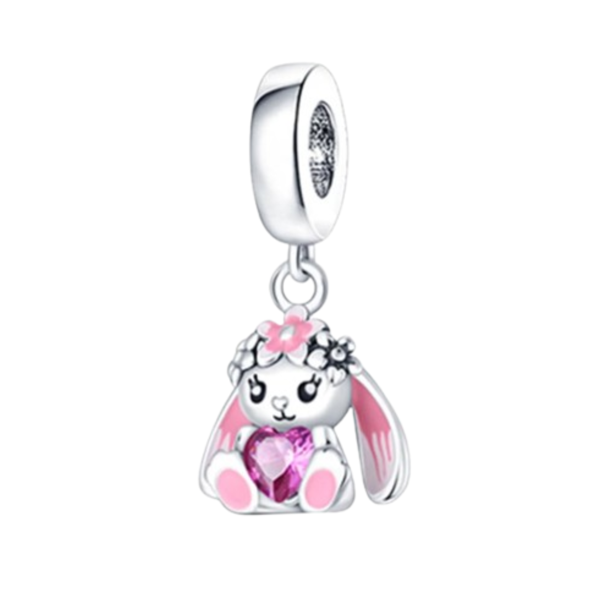 Charm Conejo rosa