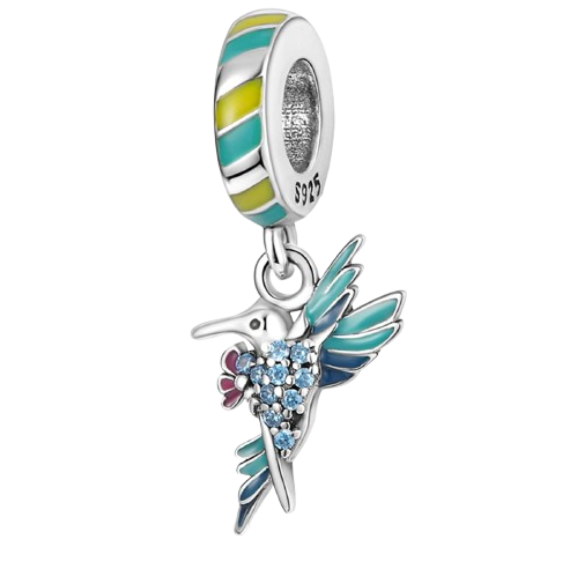Charm Colibri turquesa