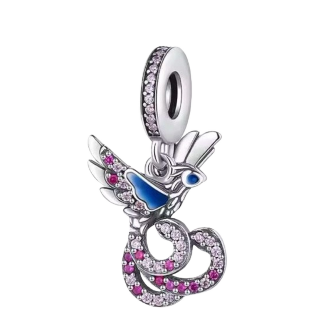 Charm Ave con piedras rosas - FELIX Brazaletes y charms