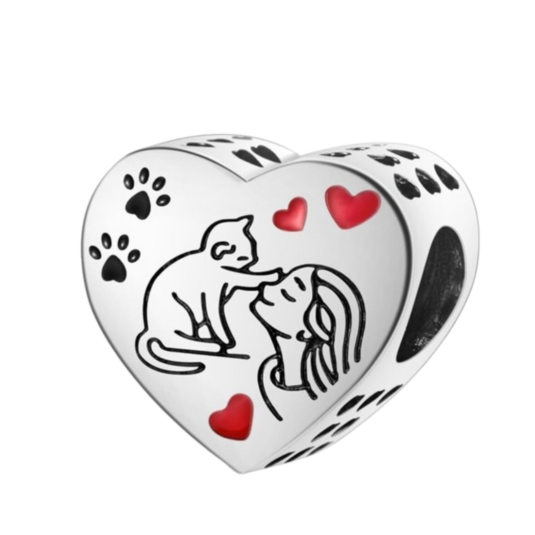 Charm Abalorio gato y mujer - FELIX Brazaletes y charms