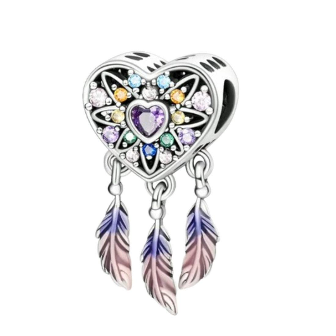 Charm Atrapasueños mantra morado - FELIX Brazaletes y charms