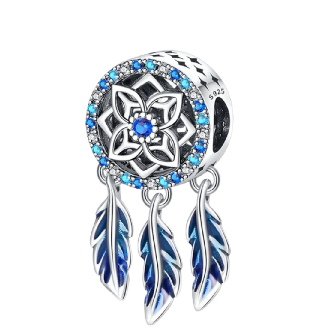 Charm atrapasueños mantra azul - FELIX Brazaletes y charms