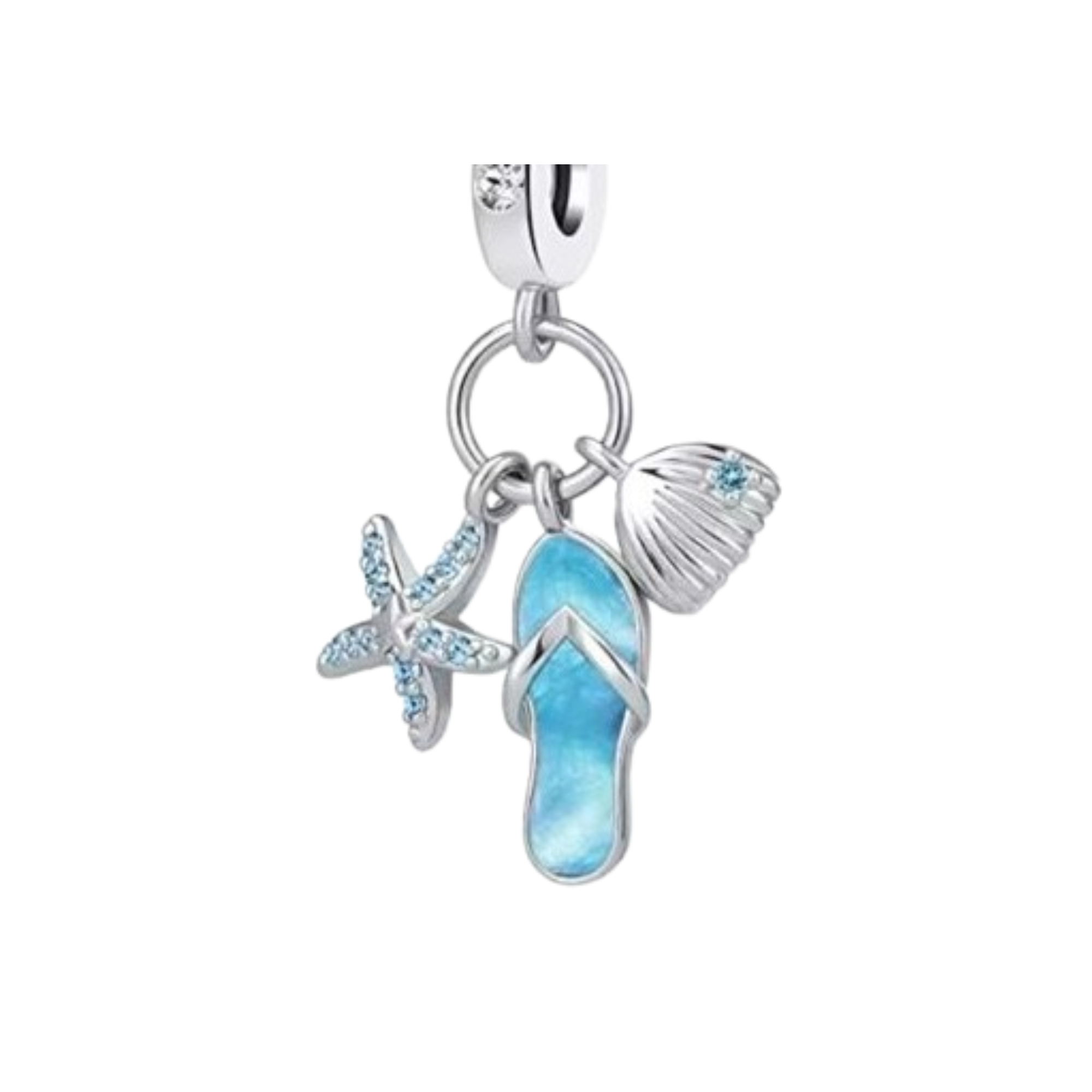 Charm Chancla Estrella azul