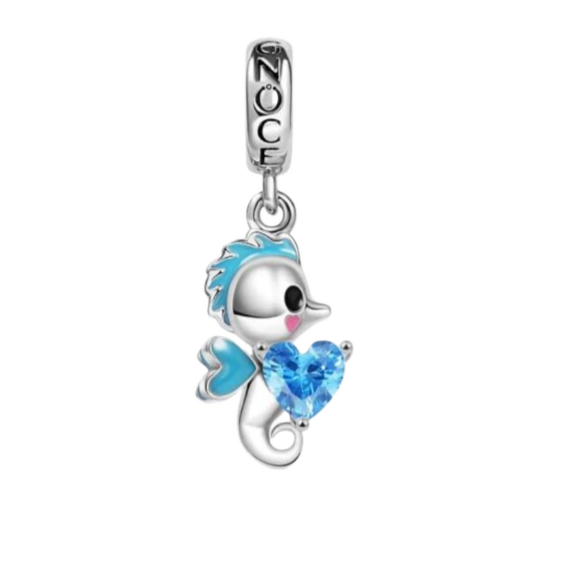 Charm Caballito de mar piedra azul - FELIX Brazaletes y charms