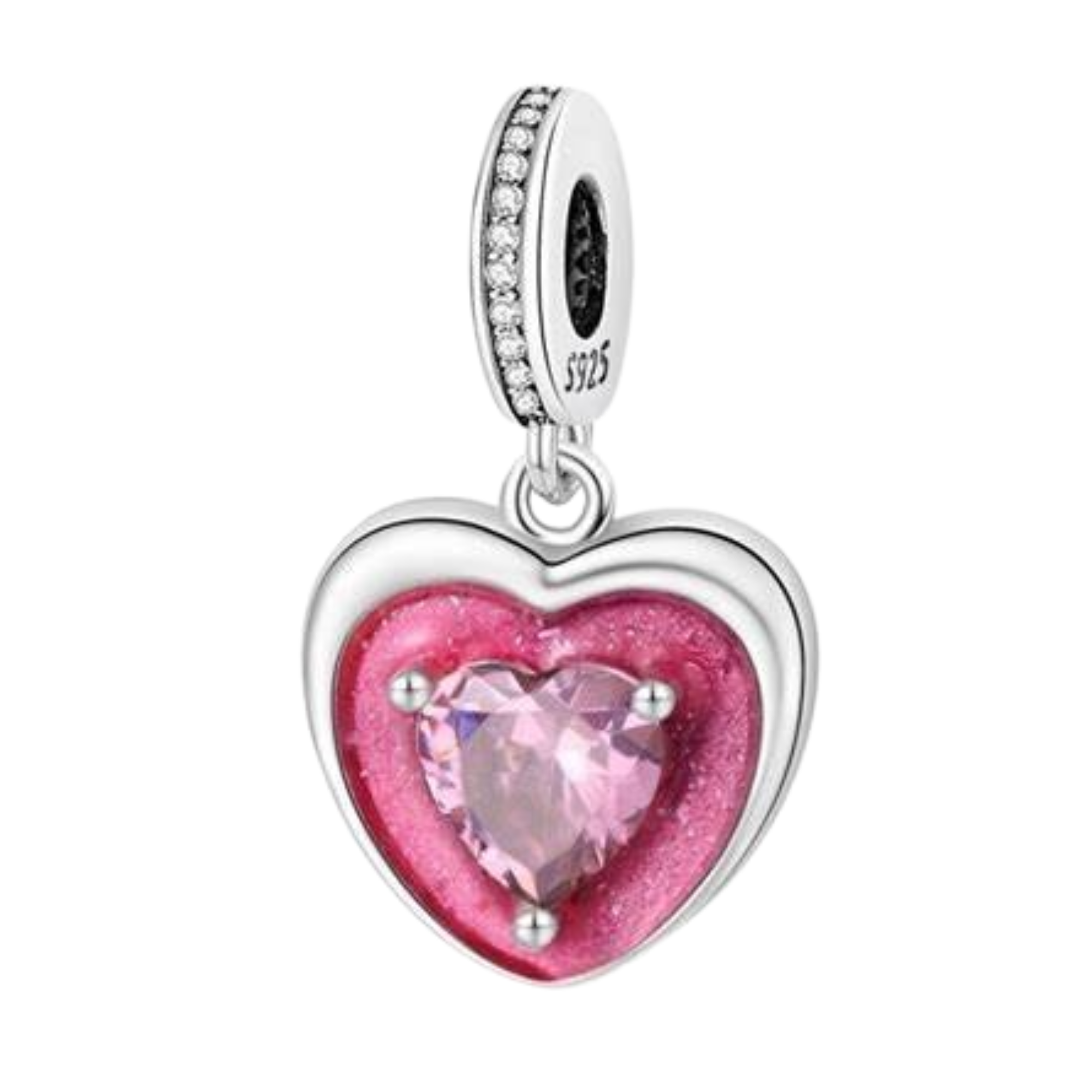 Charm Doble corazon Barbie